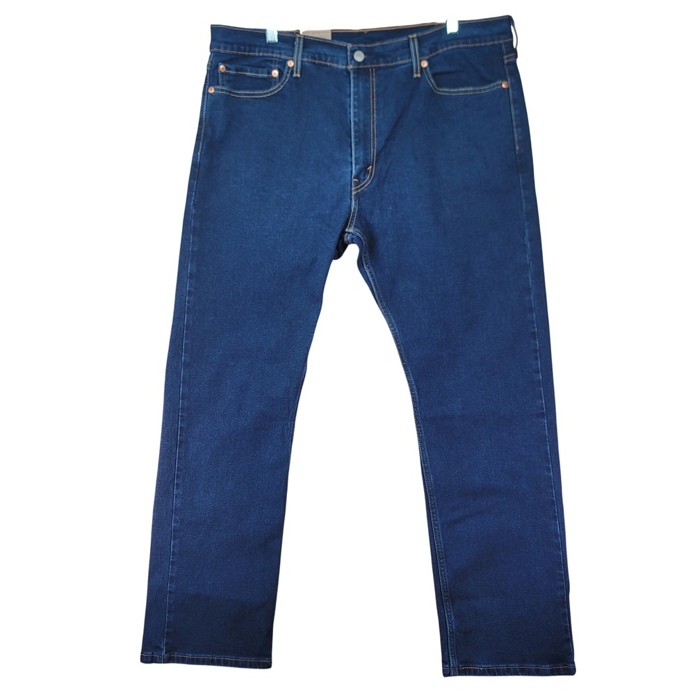 Levi's 513 Slim Straight Jeans Mens 38x30 Blue New Stretch Denim Indigo NWT